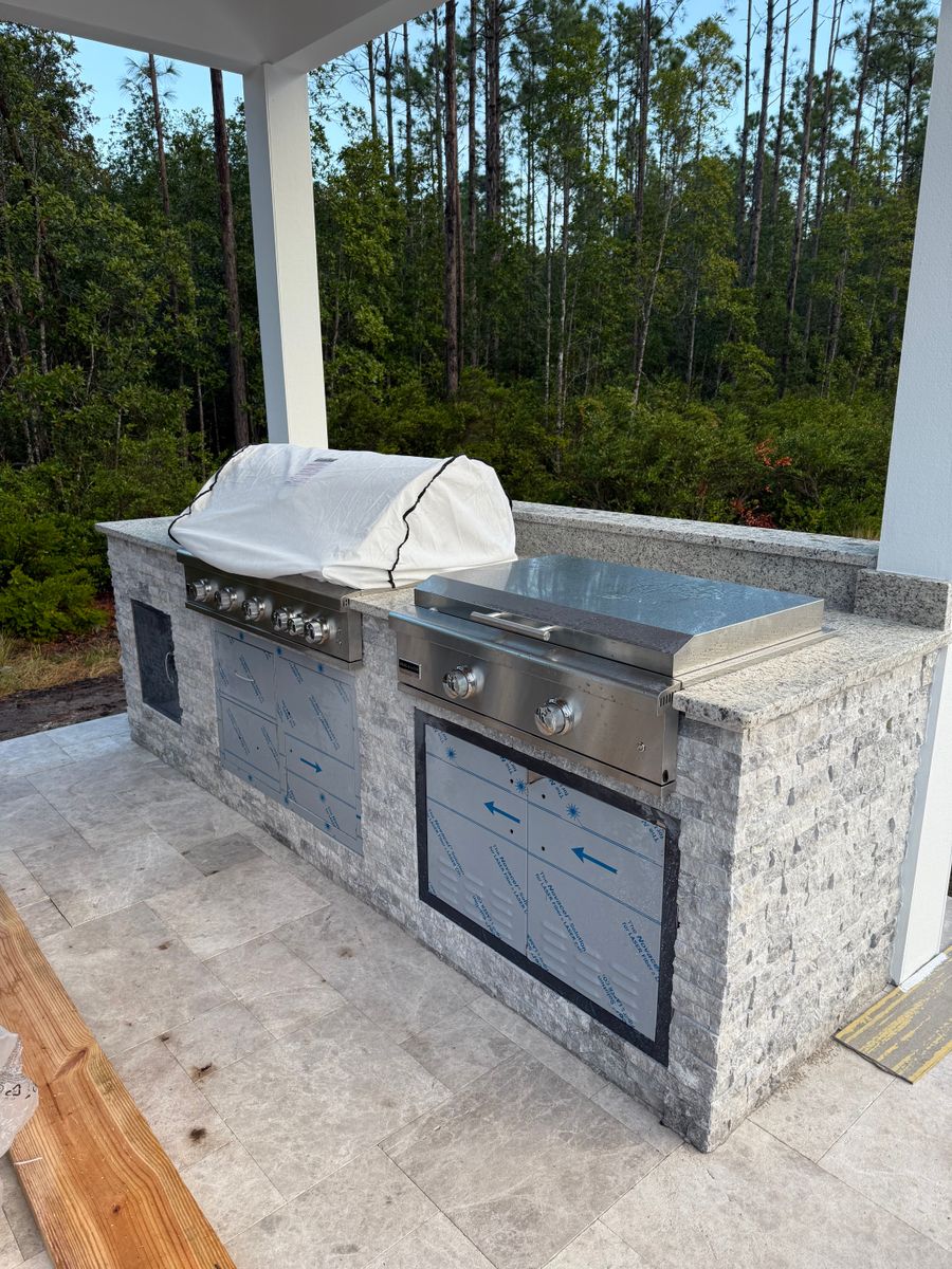 Outdoor Kitchen Construction for MI Contracting LLC in St. Augustine, FL