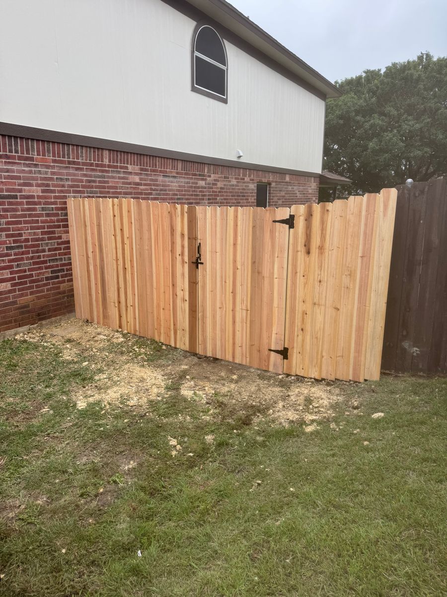 Fence Installation for FBR Welder & Construction in Gatesville, TX