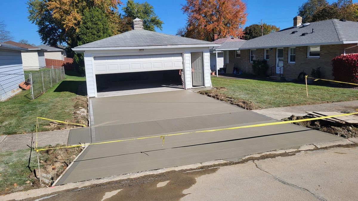 Driveway tear out and replacement for Concrete Pros, LLC in Lorain, OH