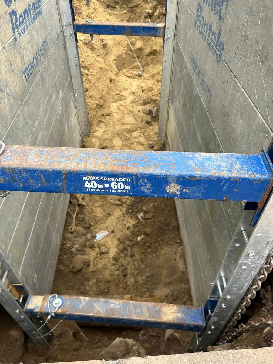 Underground Utility Excavation for M.J. Merrill & Sons Excavation in Manchester, NH
