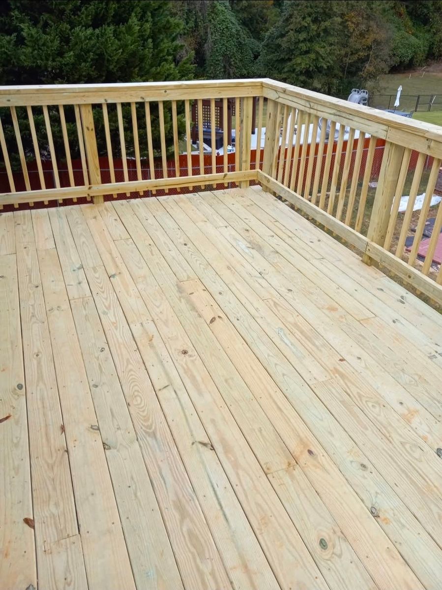 Deck Construction for All Out Construction in Atlanta, GA