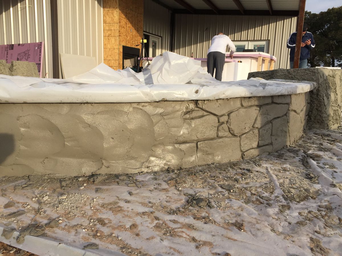 Custom Carved Concrete for Texas Curb N Borders in Houston, TX