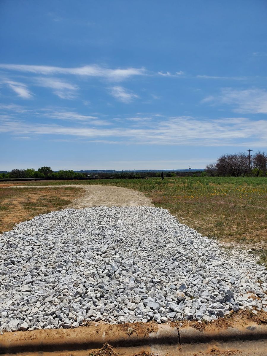 Land Grading for Bison Creek Construction in New Braunfels, TX