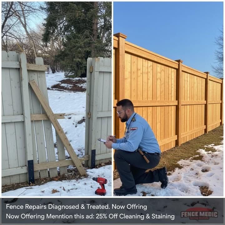 Fence Cleaning and Staining for Fence Medic in Arlington Heights, IL
