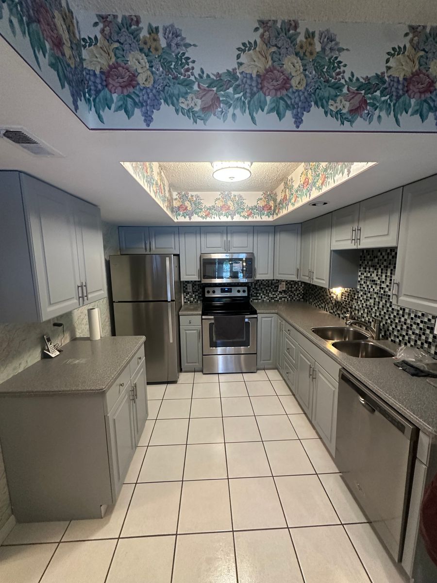 Cabinet Painting for T&T Kitchens in Shamong, NJ