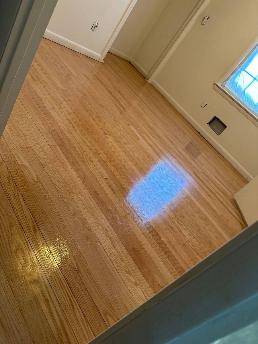 Floor Sand and finish for K&A Hardwood Floors in Alexandria, VA