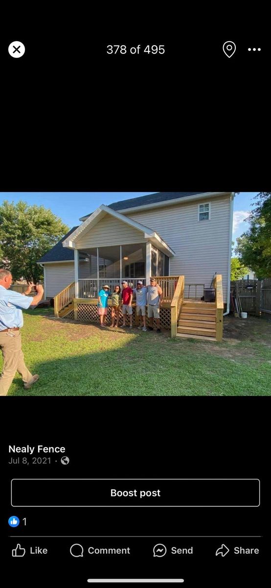 Decking for JB Nealy Fence in Elgin, SC
