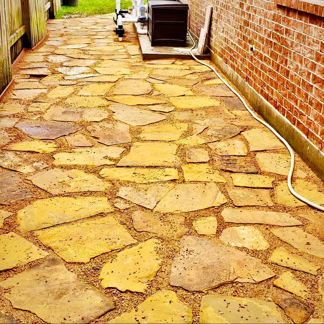 Flag Stone Patios for Full Armor Landscapes in League City, TX