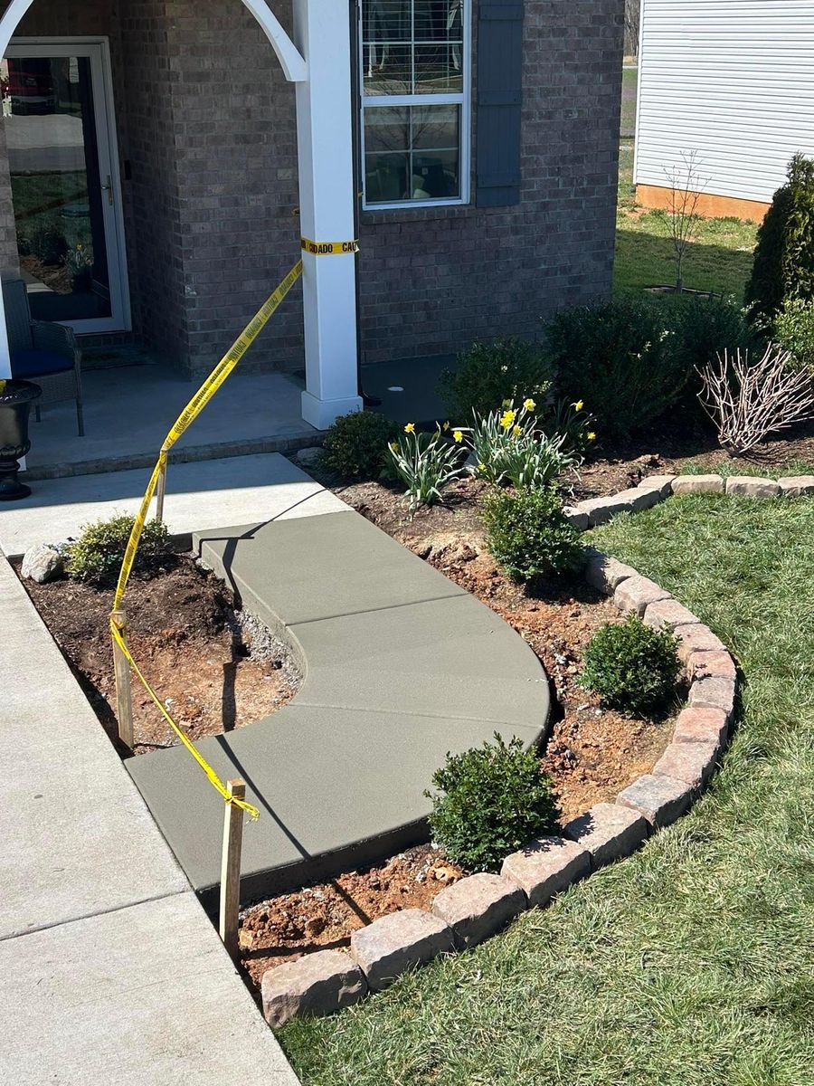 Concrete Sidewalks for Premier Concrete Scapes in Murfreesboro, TN