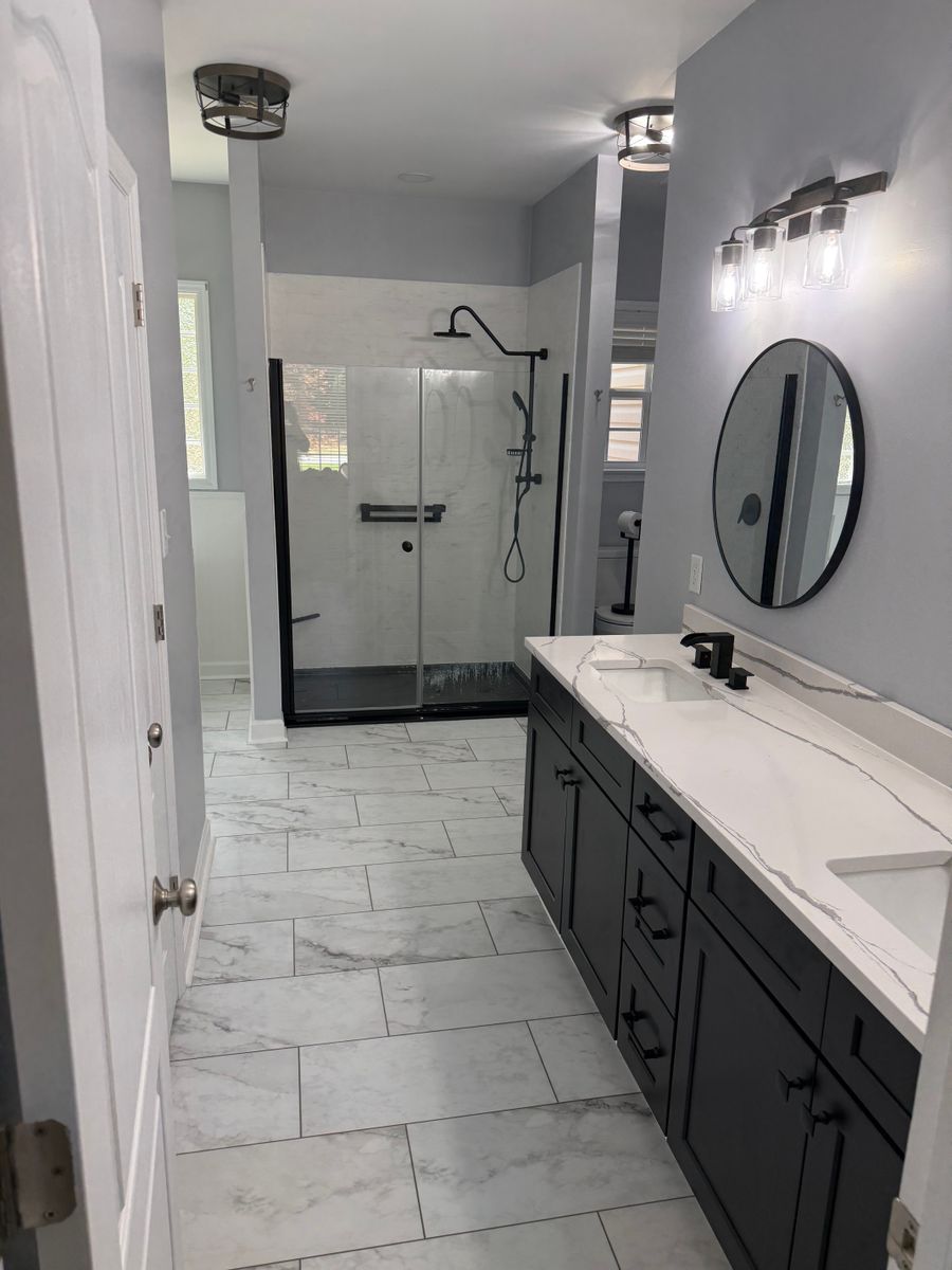 Custom Showers for Brick City Bath in Sanford, NC