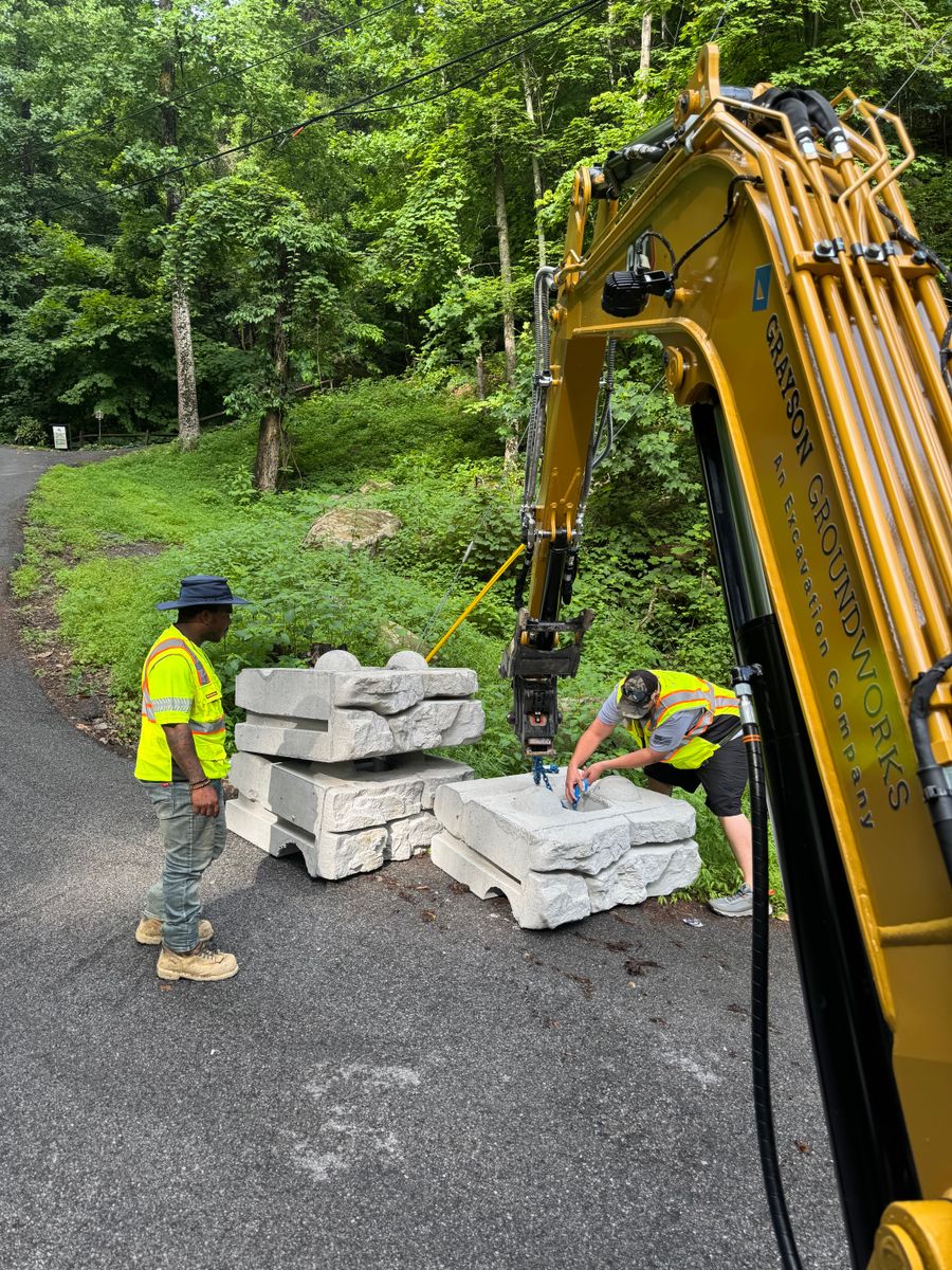 Retaining Walls for Grayson Groundworks in Sevierville, TN