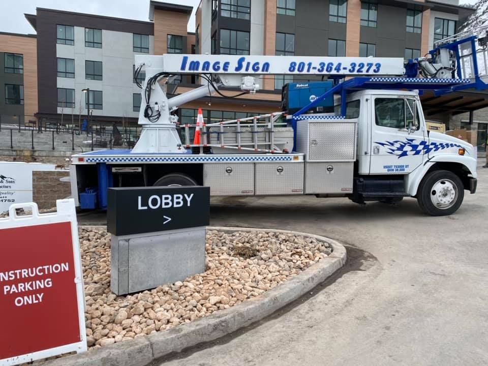 Sign Install for Image Sign and Lighting in Lindon, UT