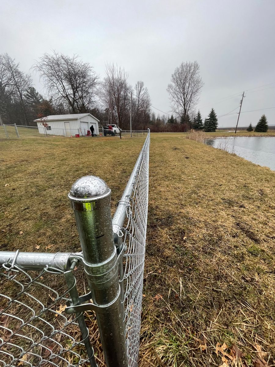 Fence Installation for TMF Services in Lapeer County, MI