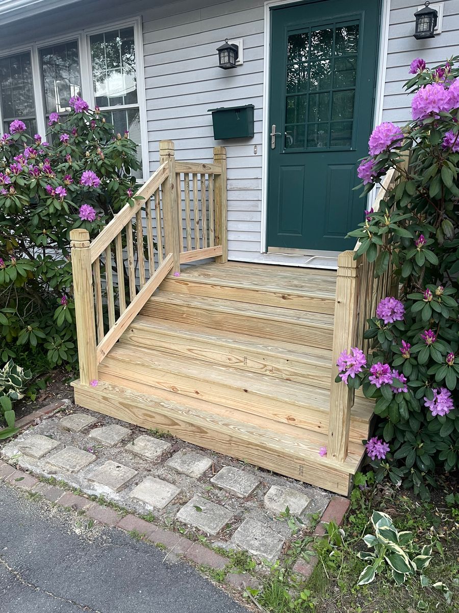 Deck Installation for True North Home Services in Brewer, ME