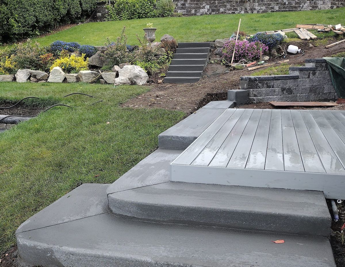 Stair Design & Installation for MC concrete in Shelton, WA