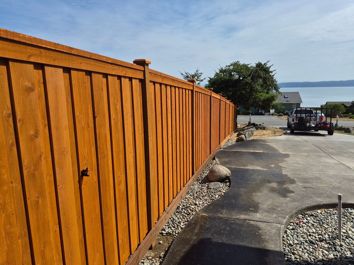 Fence Installation for McBride and Sons Fence in Camano, WA