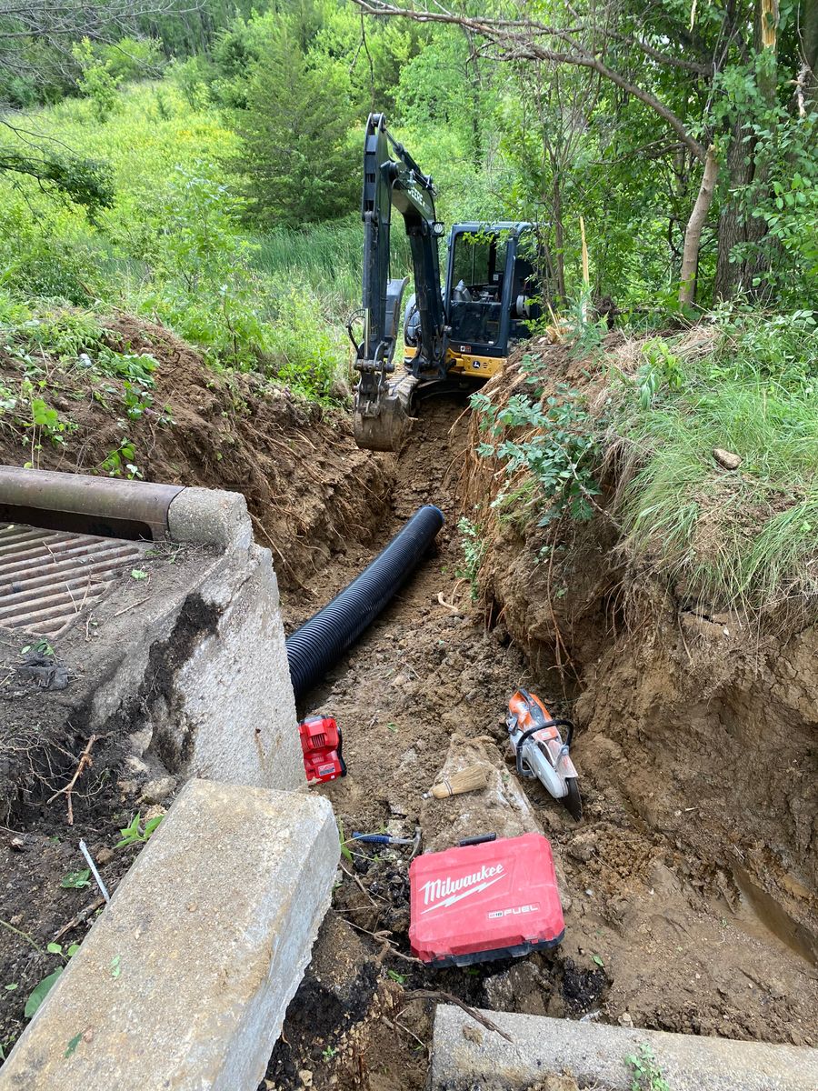 Driveway Install for TDC Excavating in Dubuque, IA