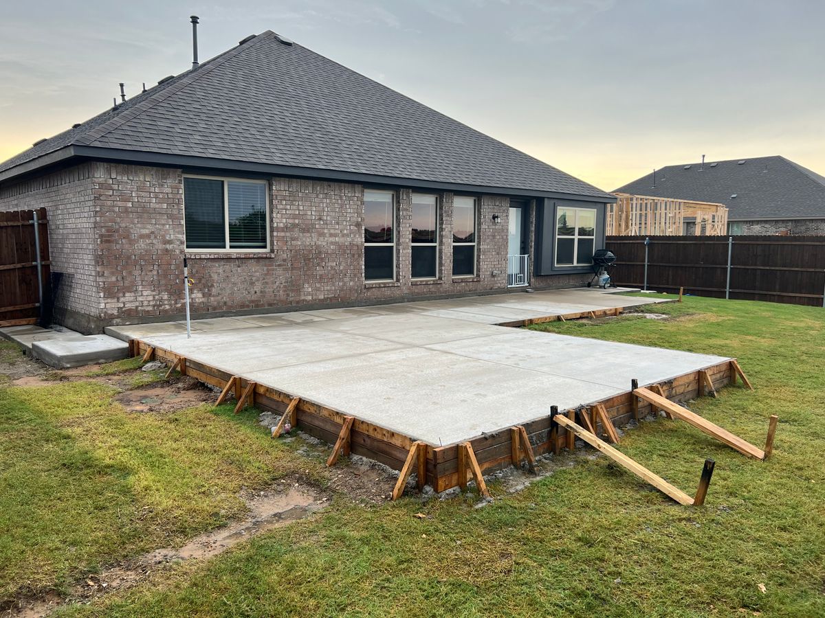 Concrete Slab Construction for BW Concrete Contracting LLC in Fort Worth, TX