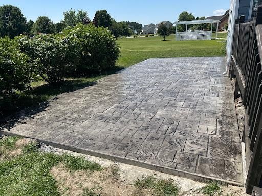 Stamped Concrete Installation for Contemporary Concrete Construction in Norfolk, VA