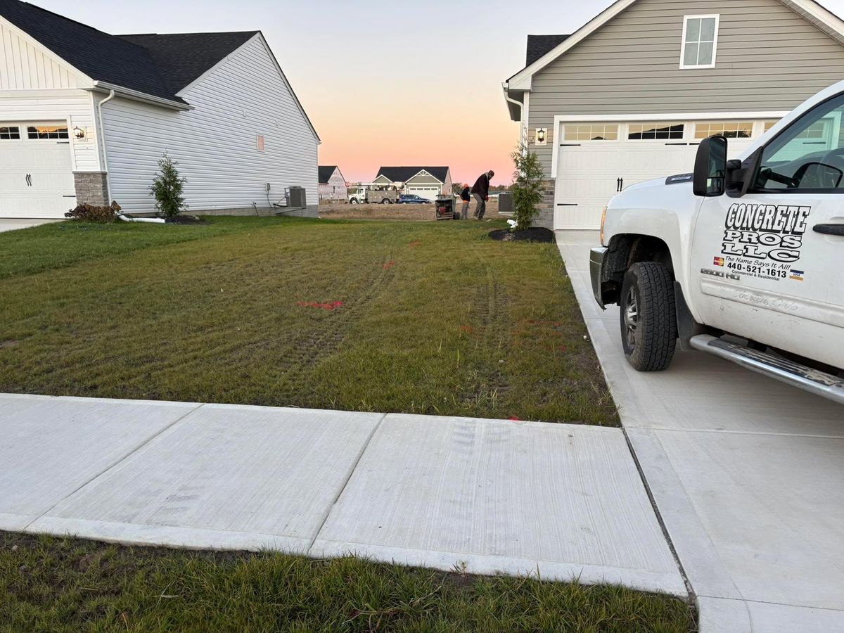 Driveway tear out and replacement for Concrete Pros, LLC in Lorain, OH