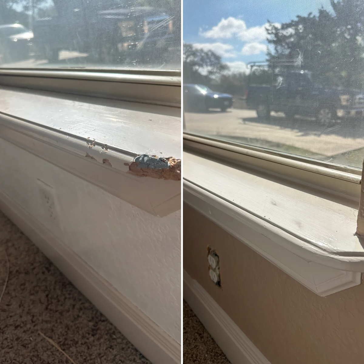 Drywall repairs for GEOS Painting in New Braunfels, TX