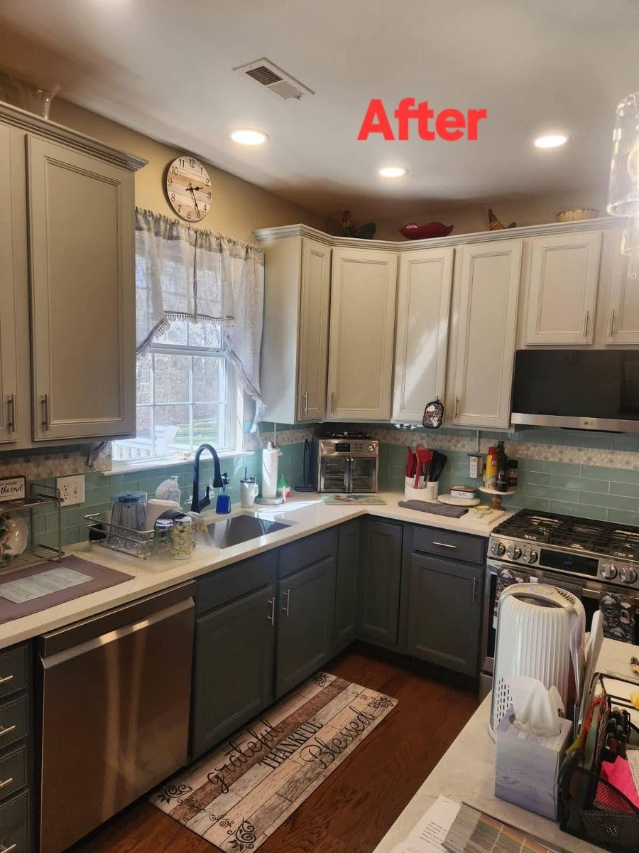 Kitchen and Cabinet Refinishing for J-MARKS Custom Painting in Deptford Township, NJ