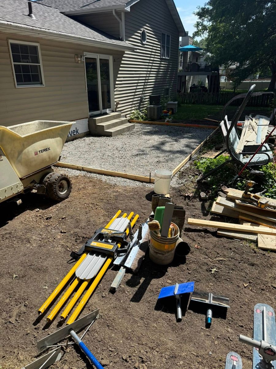 Concrete Driveway Installation for Immaculate Concrete and Construction in Troy, IL