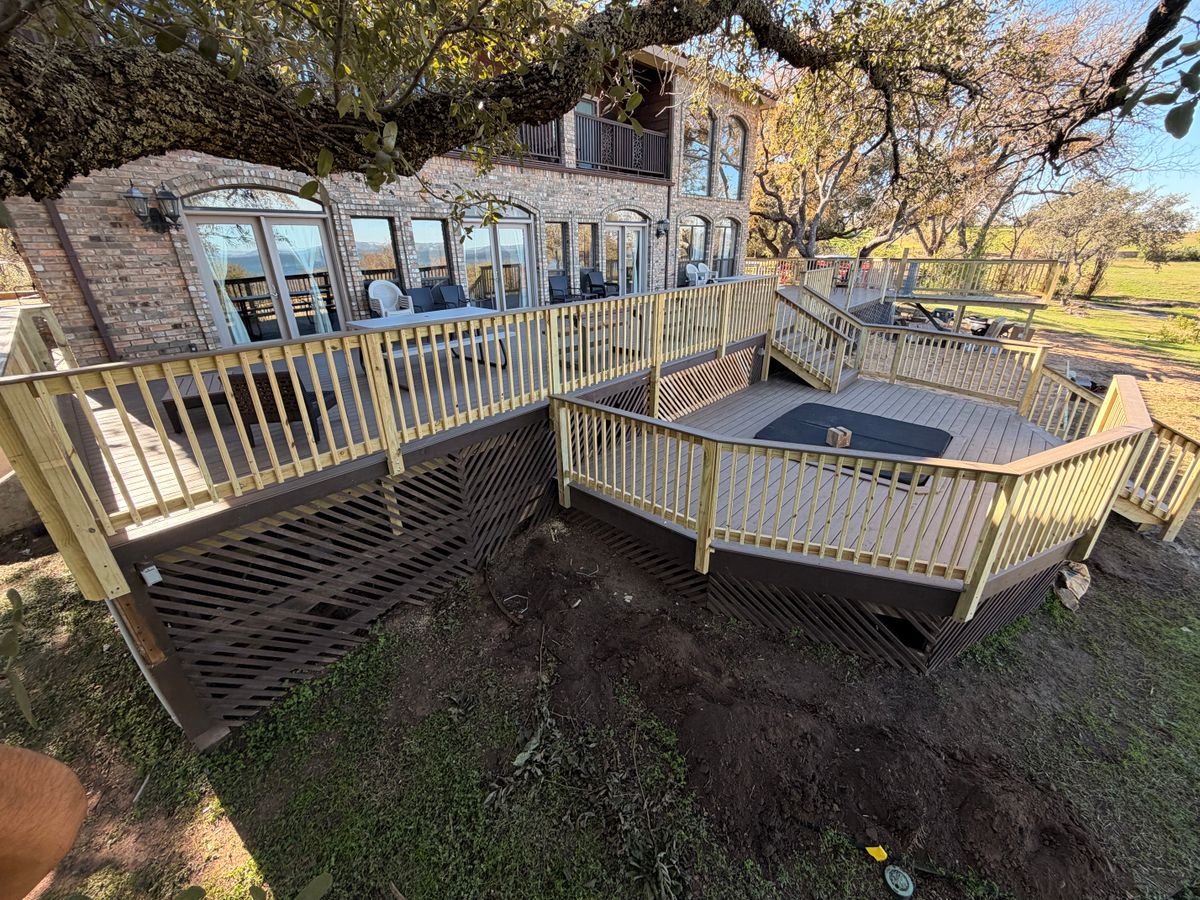 Deck & Patio Construction for Concord Builders in Lockhart, TX