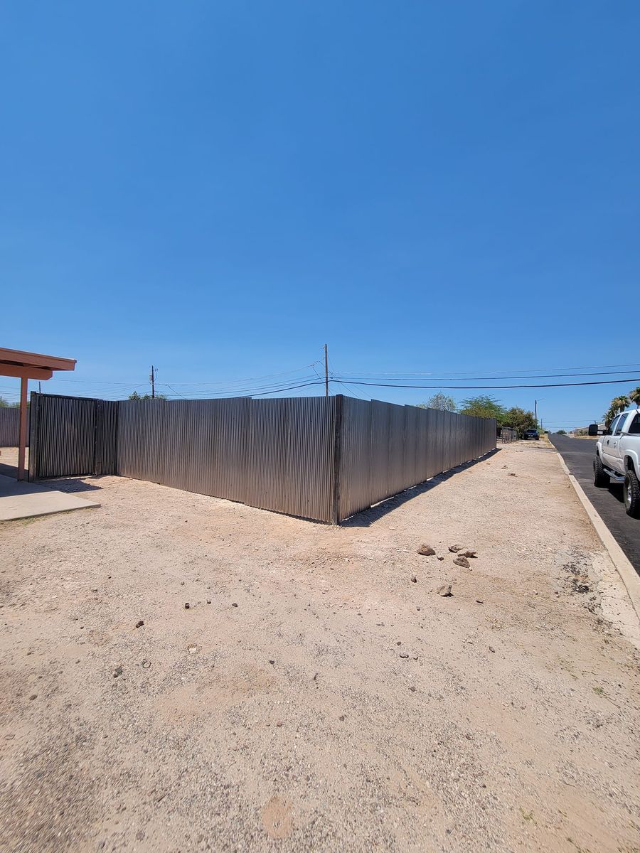 Fence Repair for Az Corrugated Fencing   in Tuscon Estates, AZ