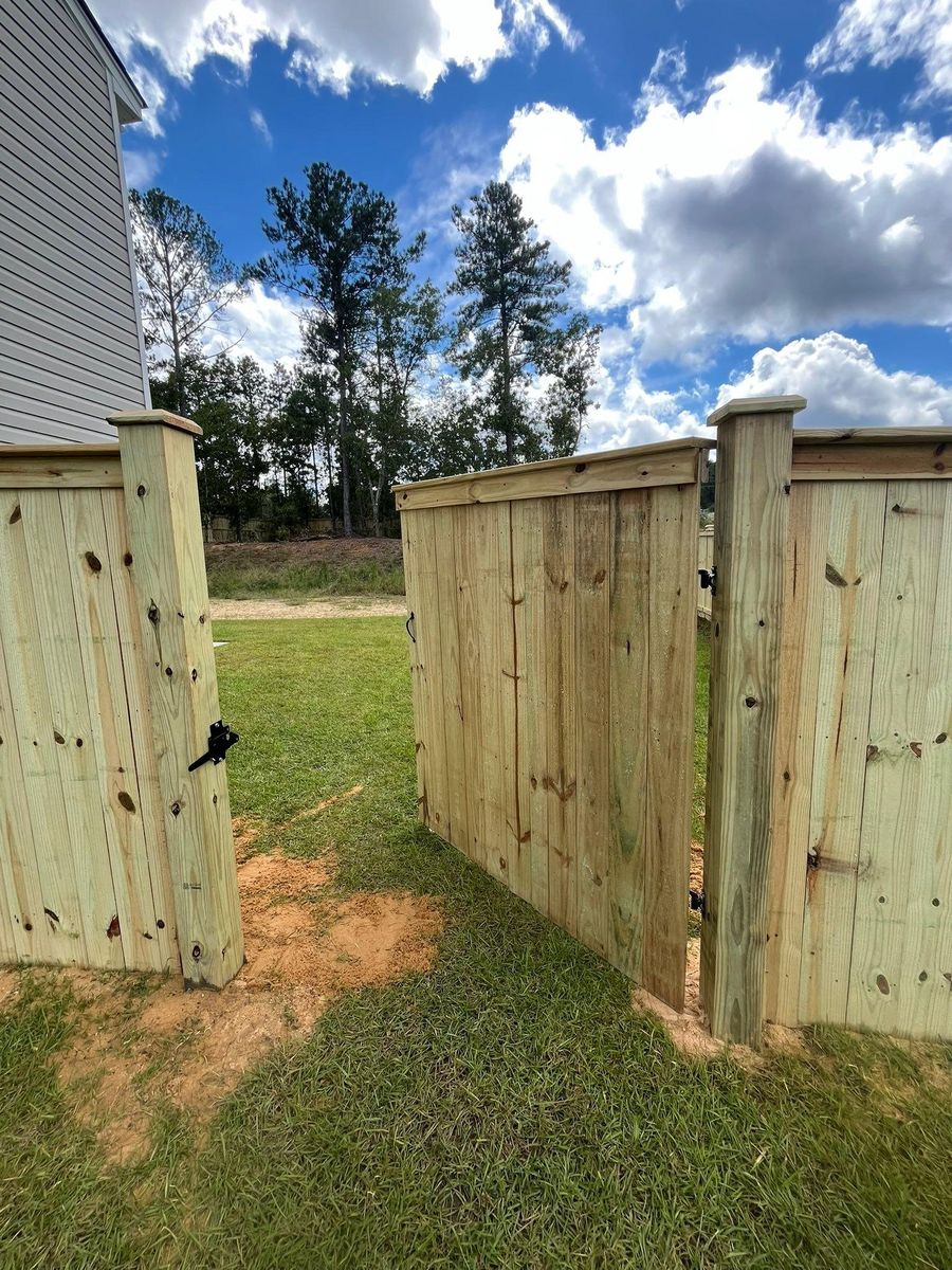 Fence Installation for JB Nealy Fence in Elgin, SC
