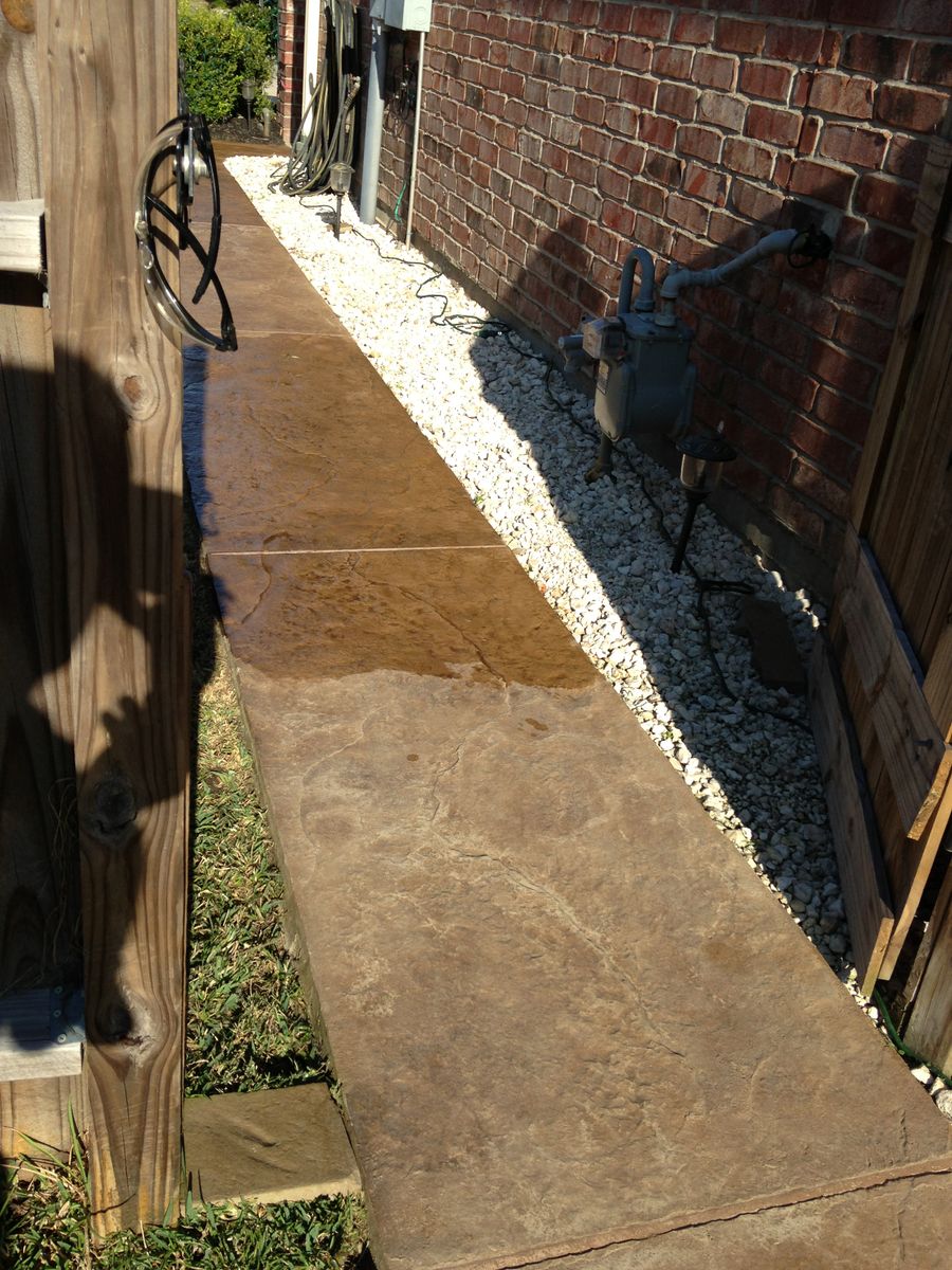 Concrete Resurfacing for Texas Curb N Borders in Houston, TX