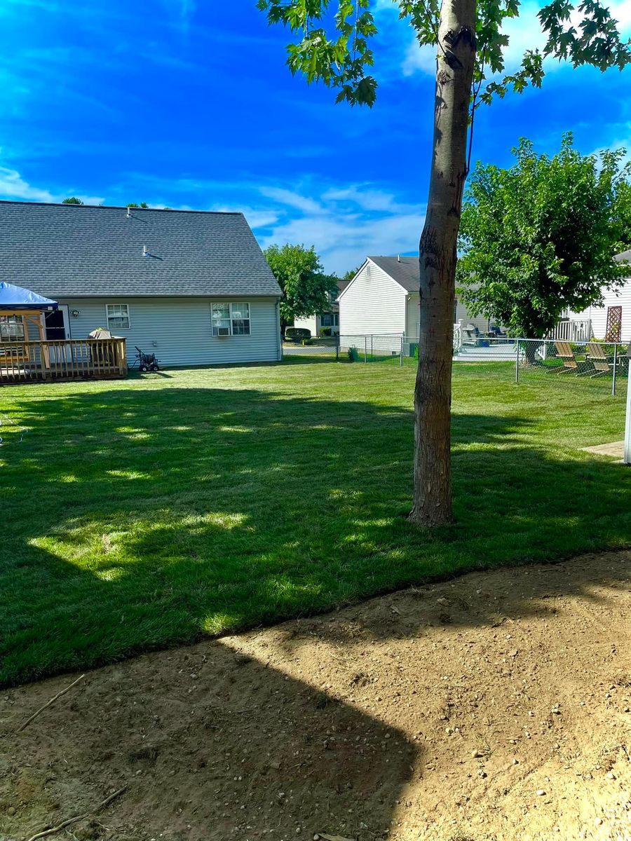 Hydro-seeding and sod installation for Caliber Construction & Excavation in Smyrna, DE