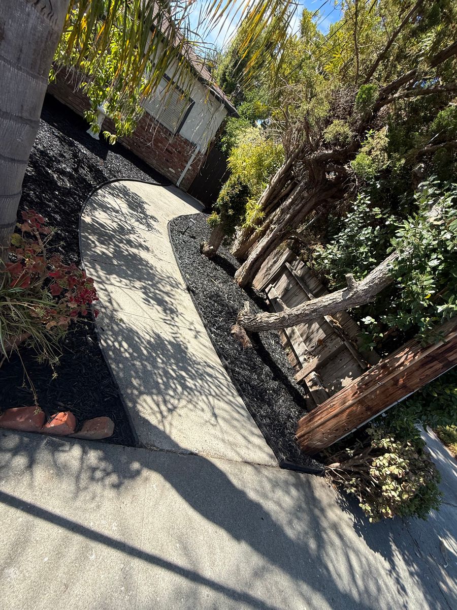Mulch Installation for CBA Landscaping in Hayward, CA