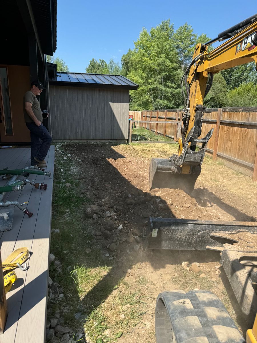 Foundation Excavation for Hansen Earth Works in Jackson, WY