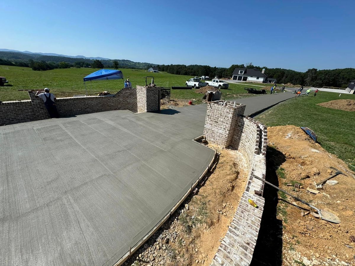 Concrete Slab Construction for The Amazing Concrete LLC in Roanoke, VA