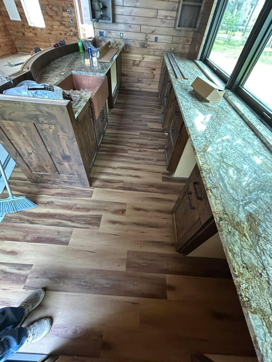 Kitchen Counter Tile for Rivers Edge Tiling LLC in Brainerd, MN