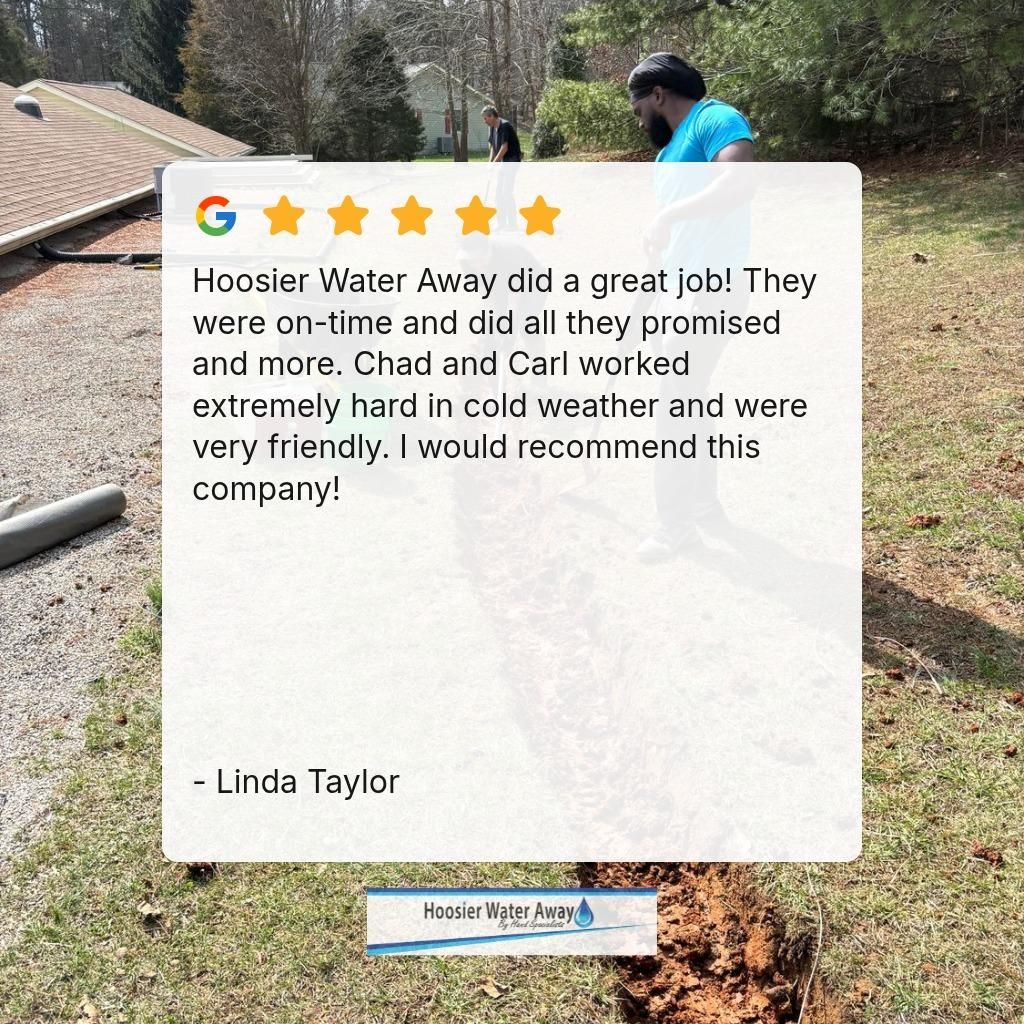 Foundation Swale for Hoosier Water Away in Indianapolis, IN