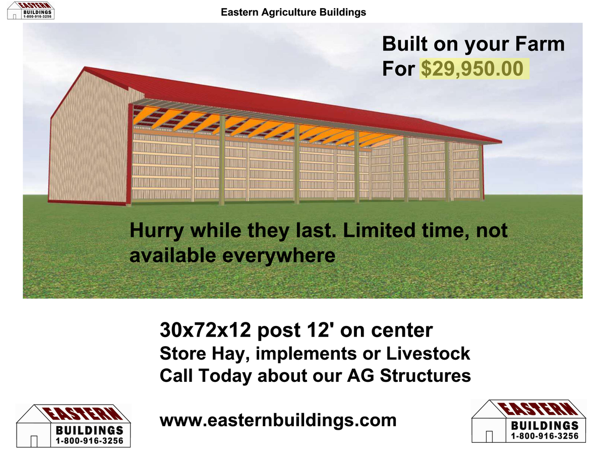 Pole Barn Construction for Eastern Buildings in Parkersburg, WV