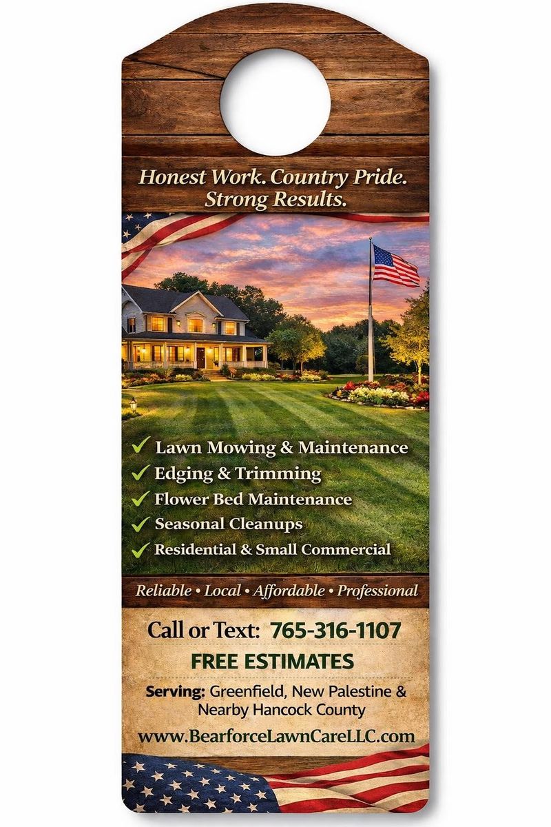 Landscaping for Bearforce Lawn Care LLC in Greenfield, IN