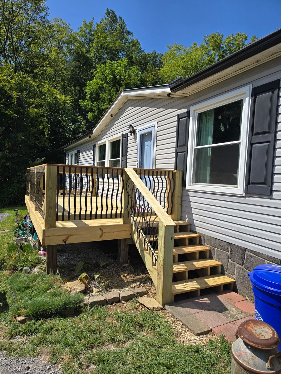 Deck Installation for The Handyman Viking in Dandridge, TN