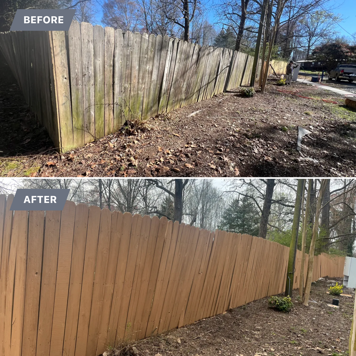 Deck and fence painting & staining for Jesus Painting and Home Renovations LLC in Greensboro, NC