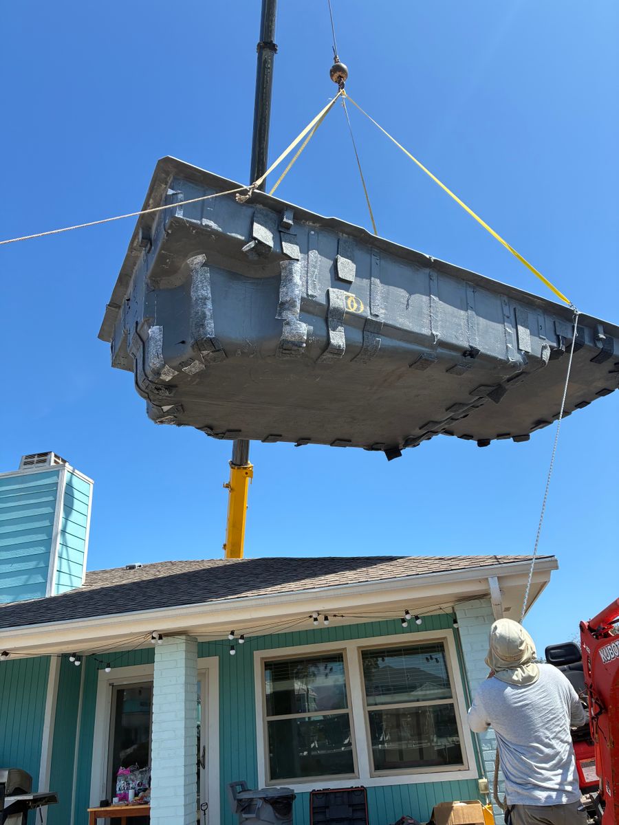 Fiberglass Pool Shells by Liberty Pools for Kinetic Pools in Corpus Christi, TX