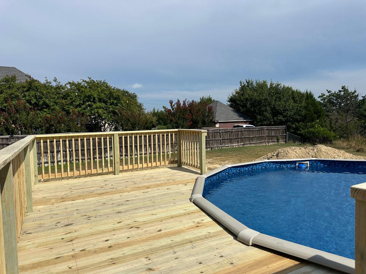 Deck Installation for Timberline Deck & Patio in Covington, TX