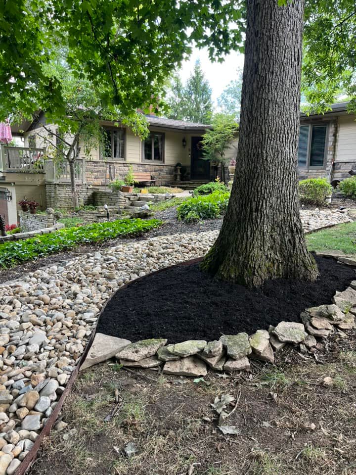 Aggregate & Metal Edge Installation for Elevate Landscape & Hardscape in West Jefferson, OH