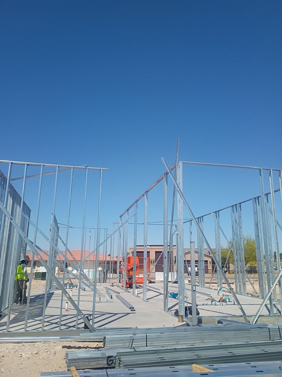 Framing for Ant Farm Construction in Kingman, AZ