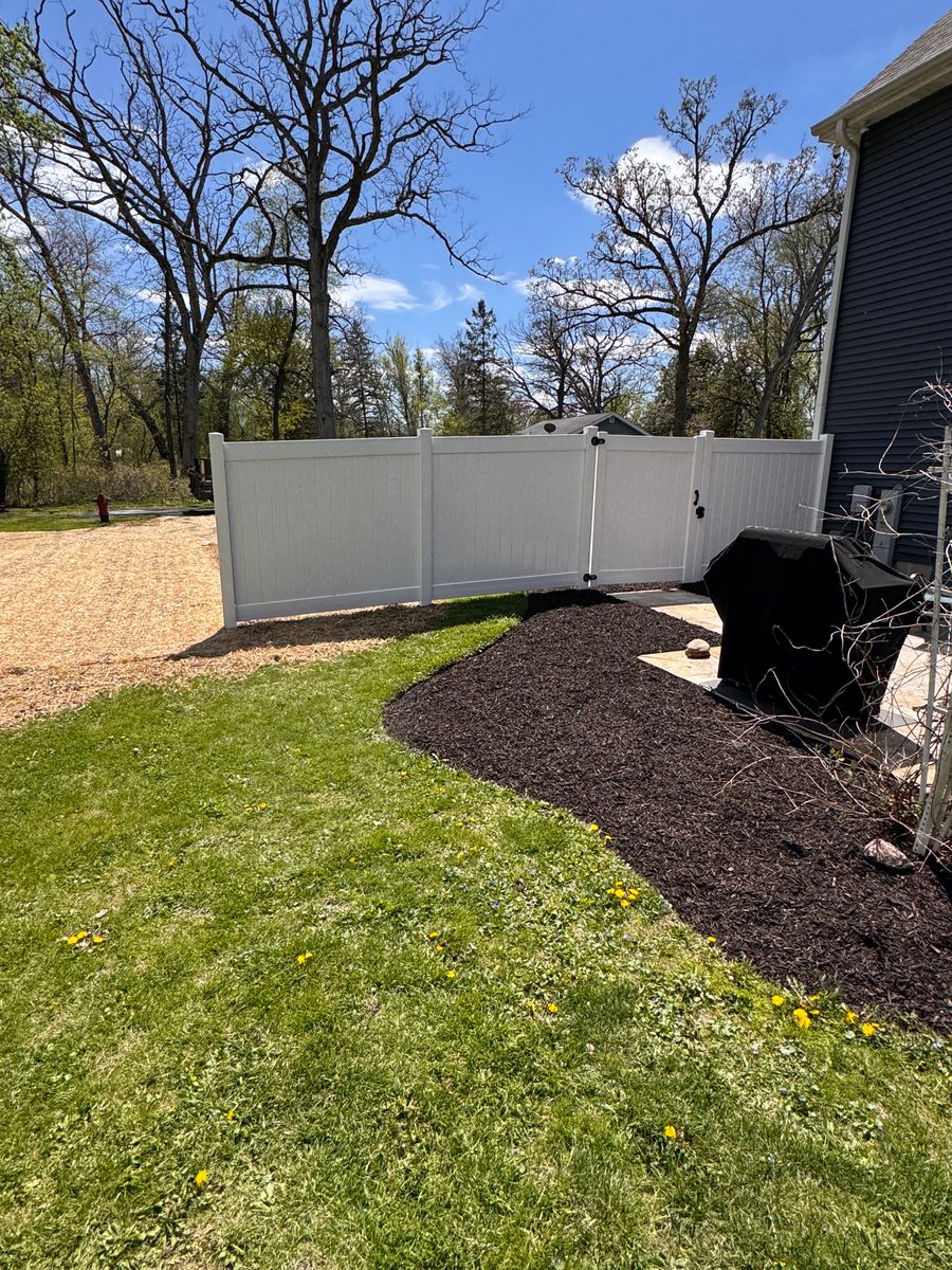 Edging and Mulch Installation for H&L Lawn Care LLC in Twin Lakes, WI