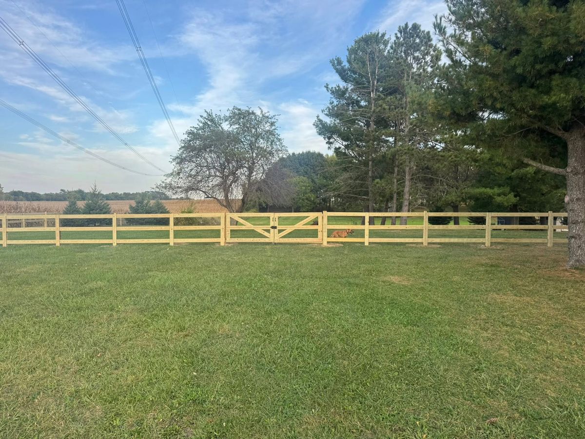 Deck & Fence Staining for Risner Construction in De Motte, IN