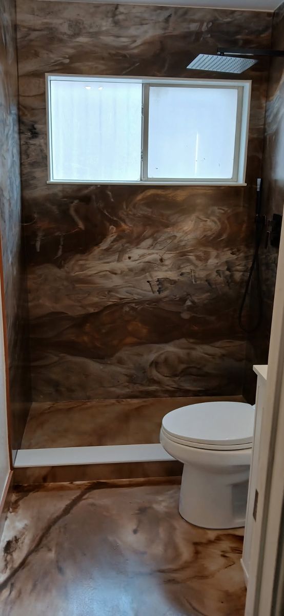 Epoxy Showers and Floors for King's Tile LLC Bathroom Remodeling in El Paso, TX