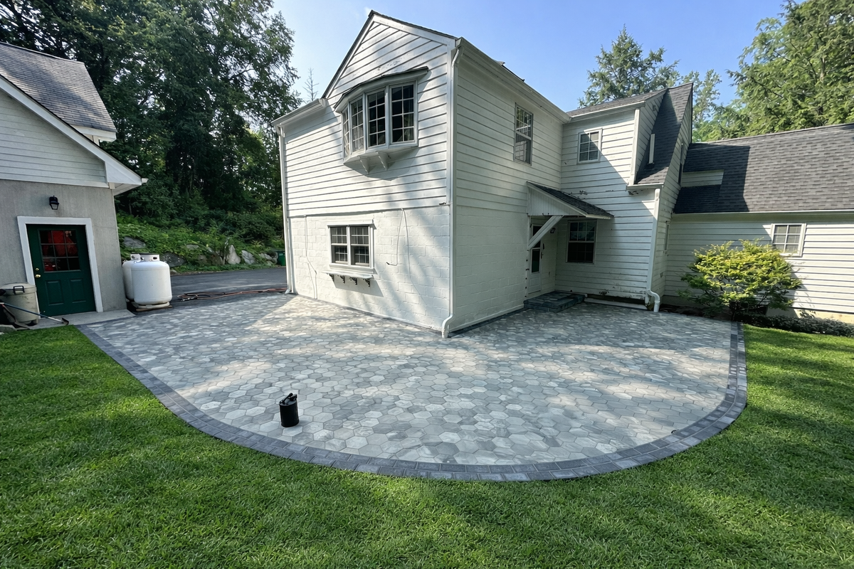 Hardscaping installation for NK Landscaping LLC in Dutchess County, NY