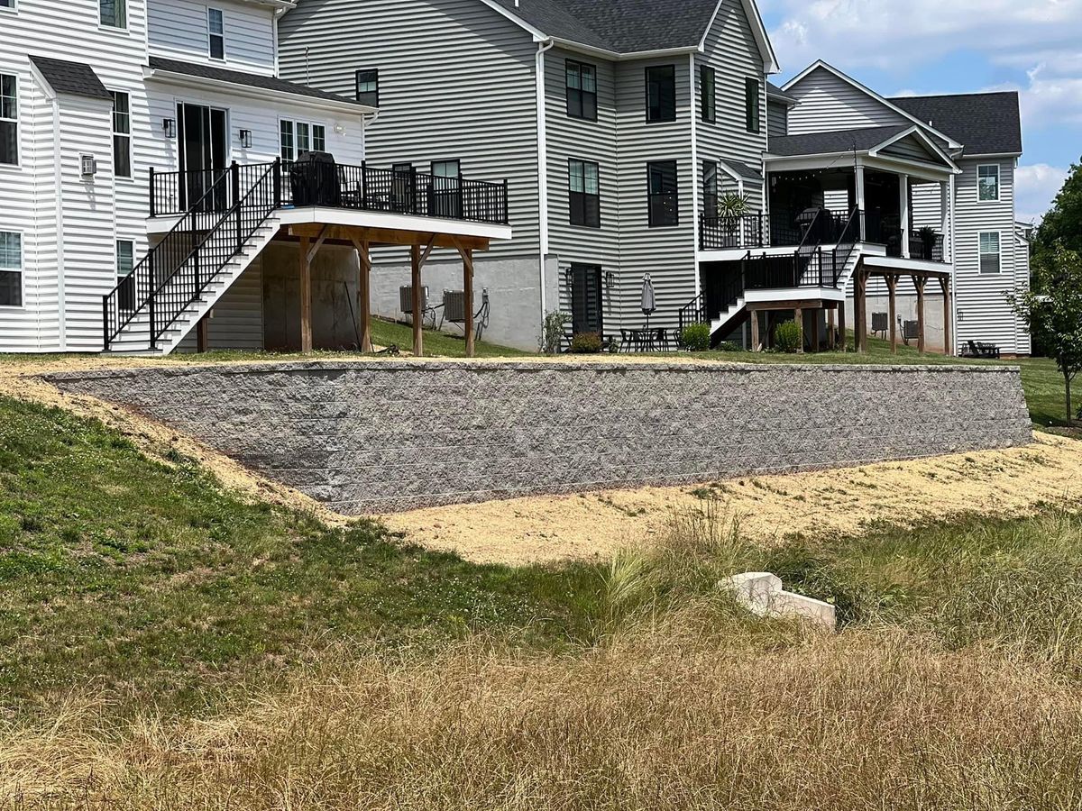 Retaining Wall Construction for Outdoor Assassins LLC in Hendersonville, NC